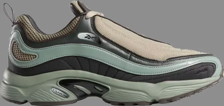 

Кроссовки vainl archive x daytona dmx 'connected - green grey' Reebok, серый