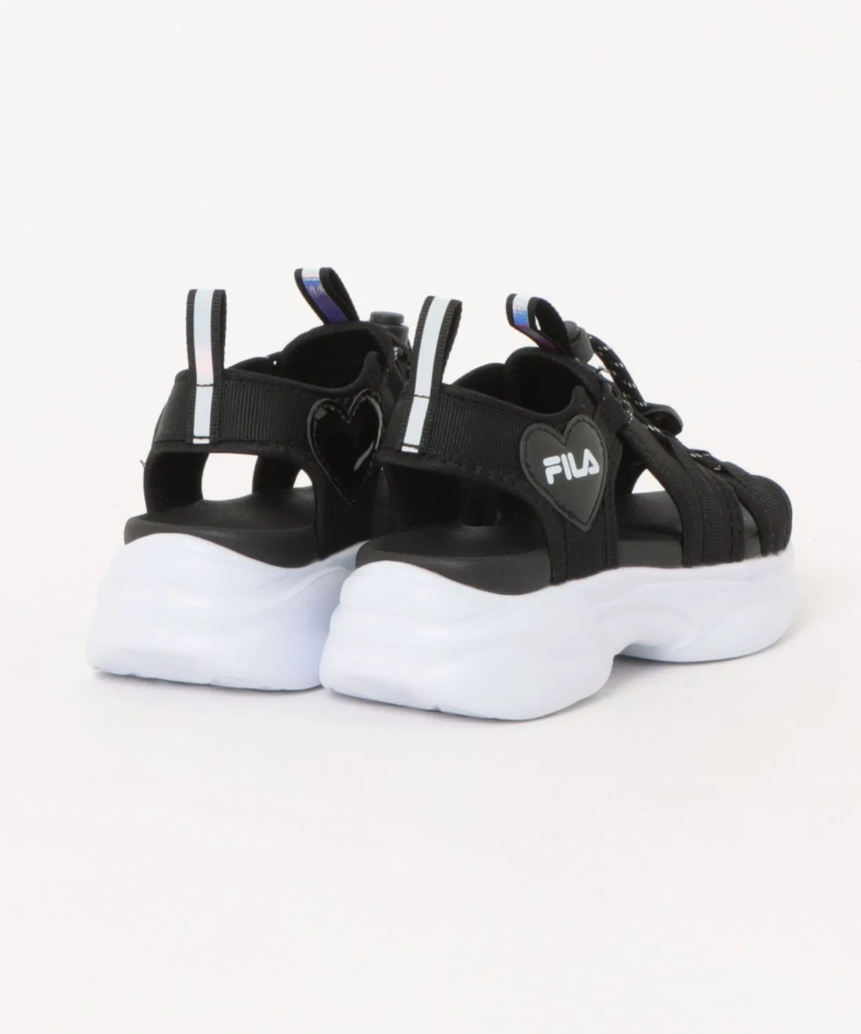 Детские спортивные сандалии с толстой подошвой LILLY POP FILA, Black/White — фото 2