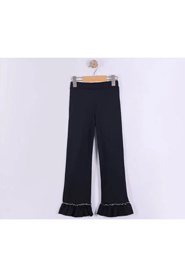 Детские леггинсы для девочек эластичные Cevval Minigirls, Black