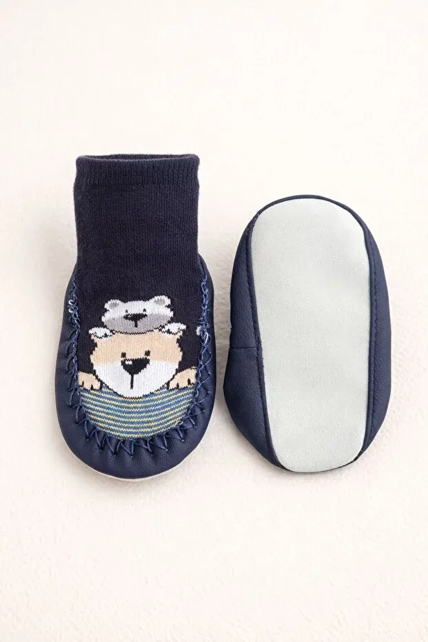 Детские носки для новорожденных хлопковые Minissa Baby Kids, Navy Blue — фото 4