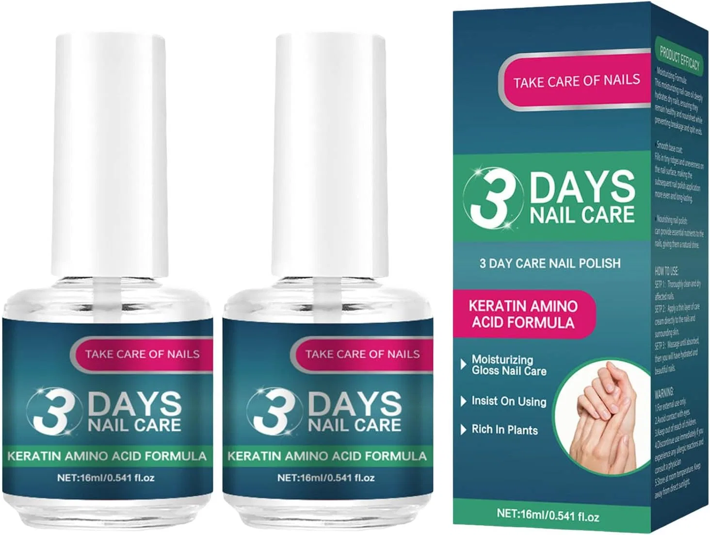 Масло для укрепления ногтей 3 Days Nail Care 16 мл (2 шт.) Generisch, 2 Pieces.