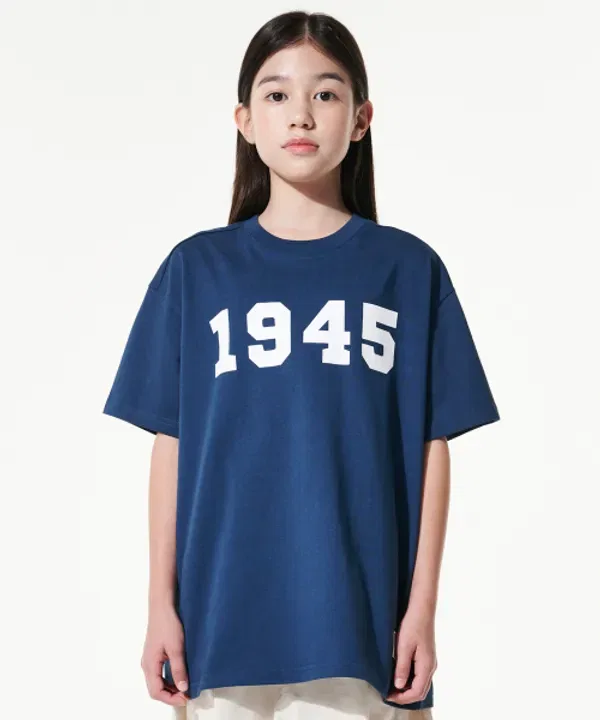 Футболка с принтом Giant Fit 1945 Takeasy Kids, винтажный синий