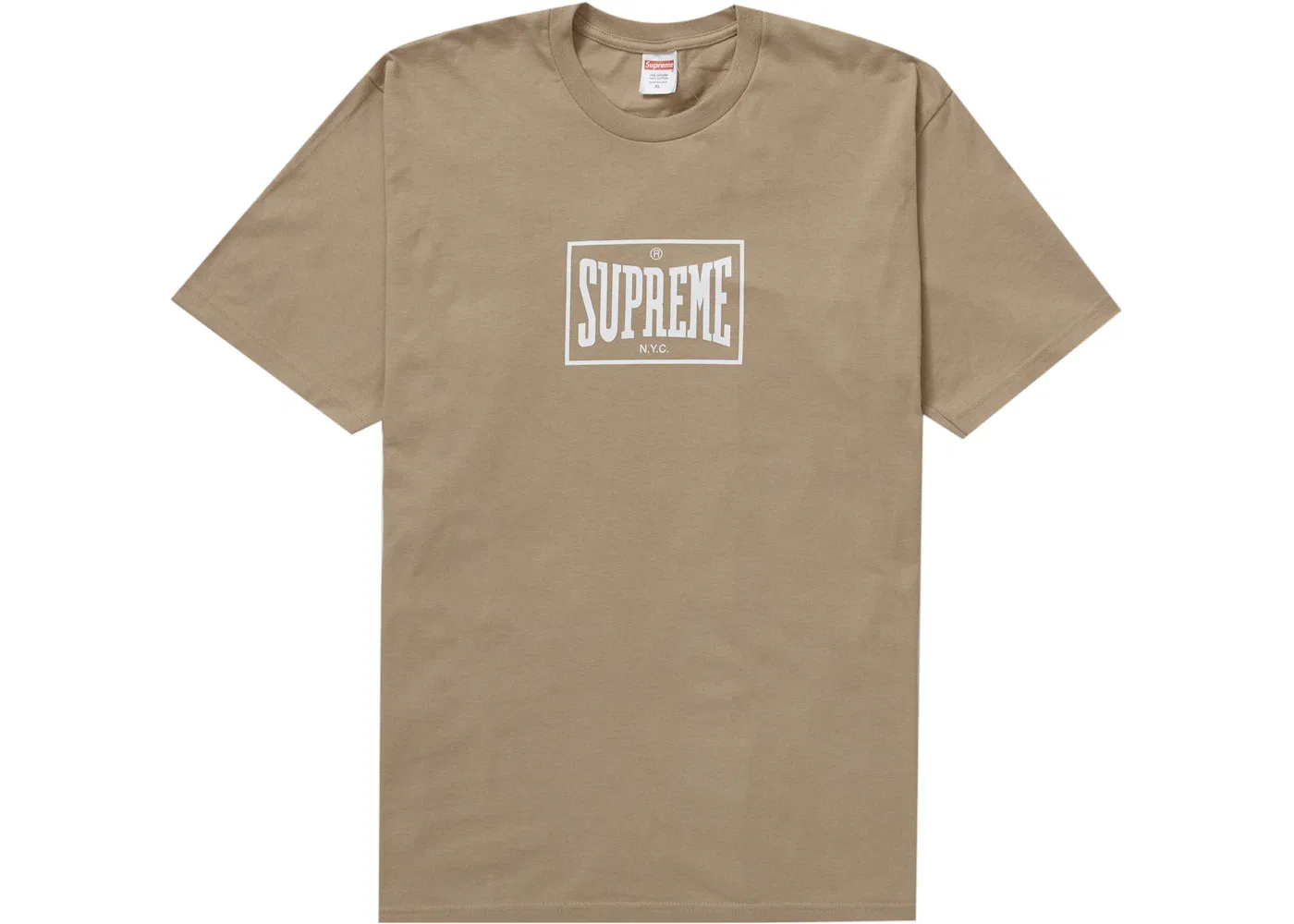 Мужская футболка Supreme Warm Up Tee Supreme, Khaki