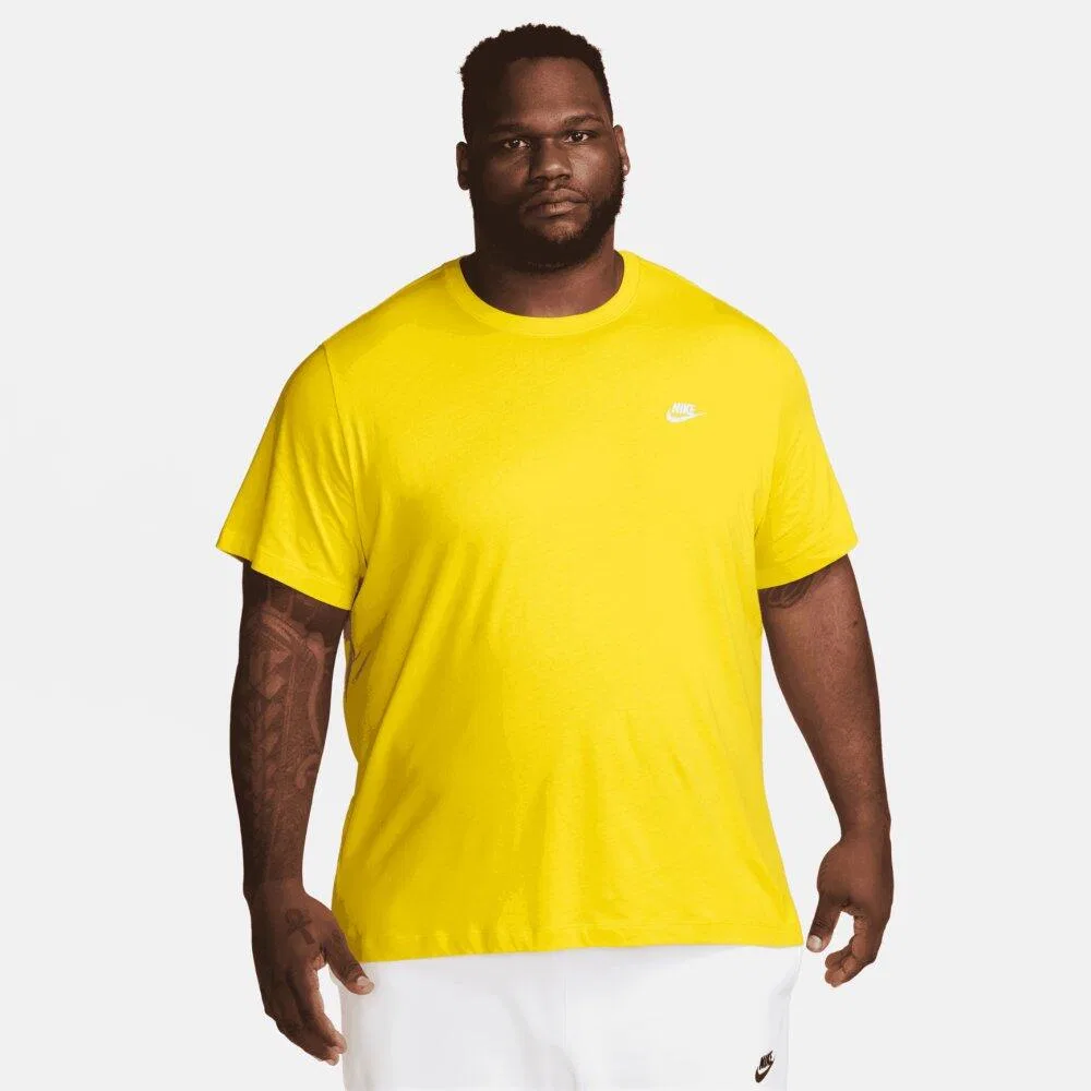 Мужская хлопковая футболка Sportswear Nike, Gelb — фото 3