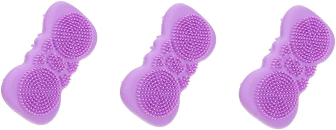 Щетка для тела силиконовая, TOVINANNA, 3 шт, Purple