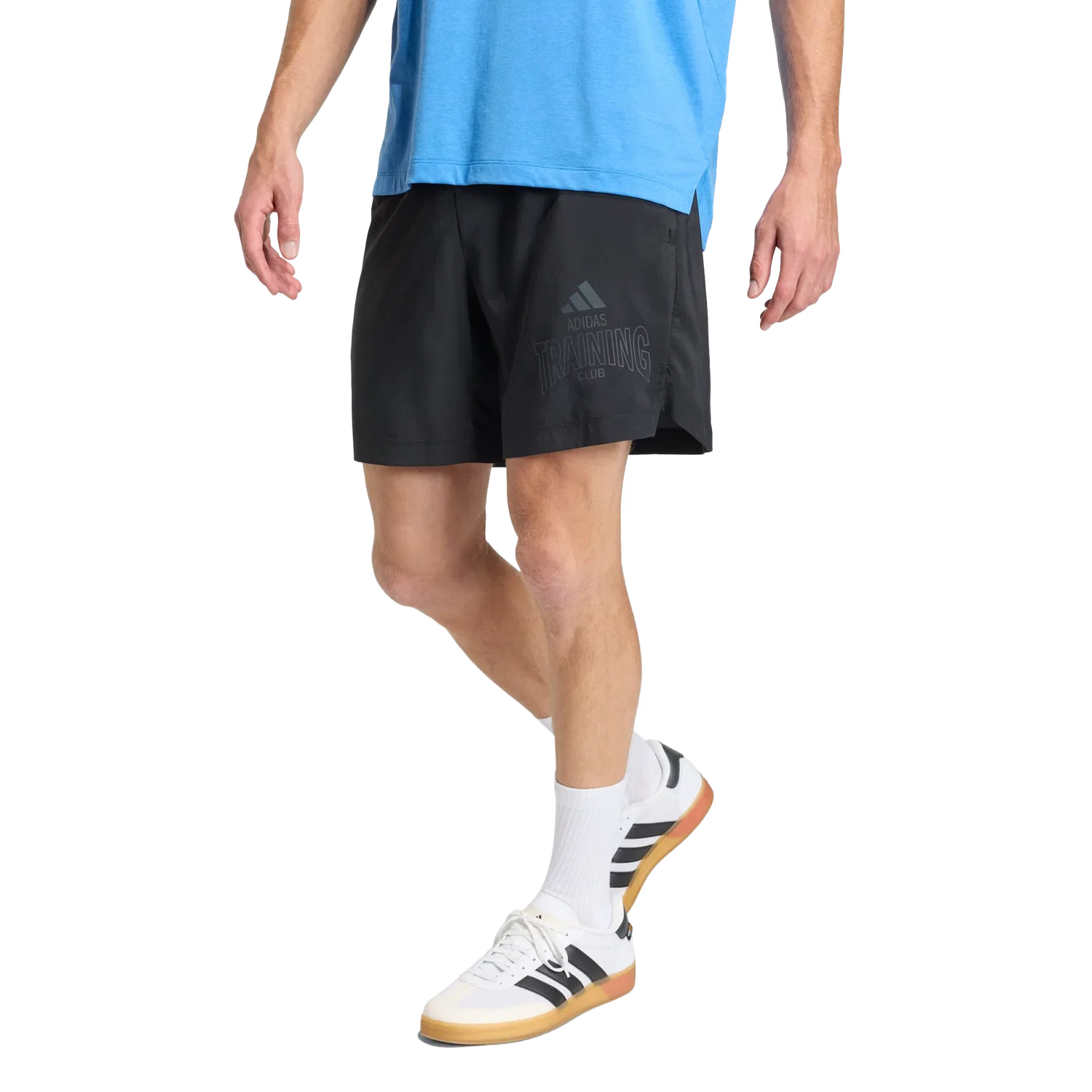 Мужские спортивные шорты с графикой Adidas, черный — фото 2