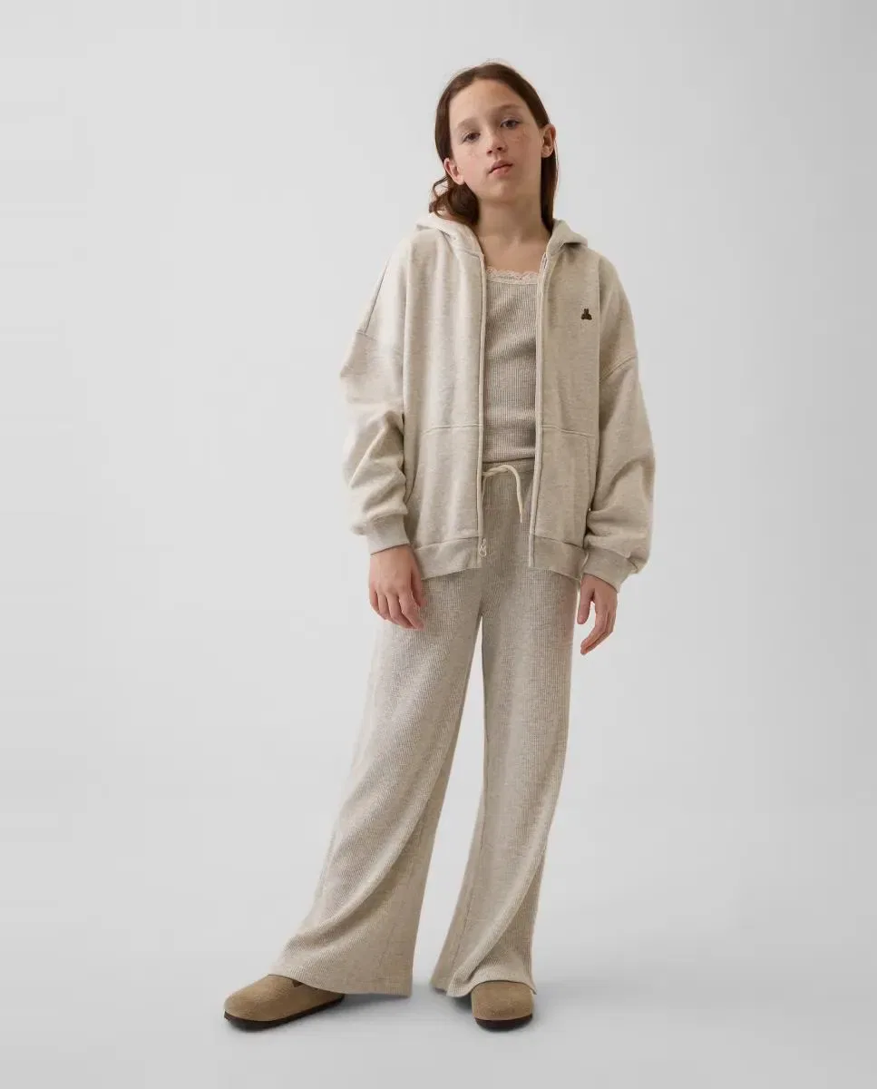 Детская спортивная кофта на молнии с капюшоном Gap, Gris Claro — фото 4