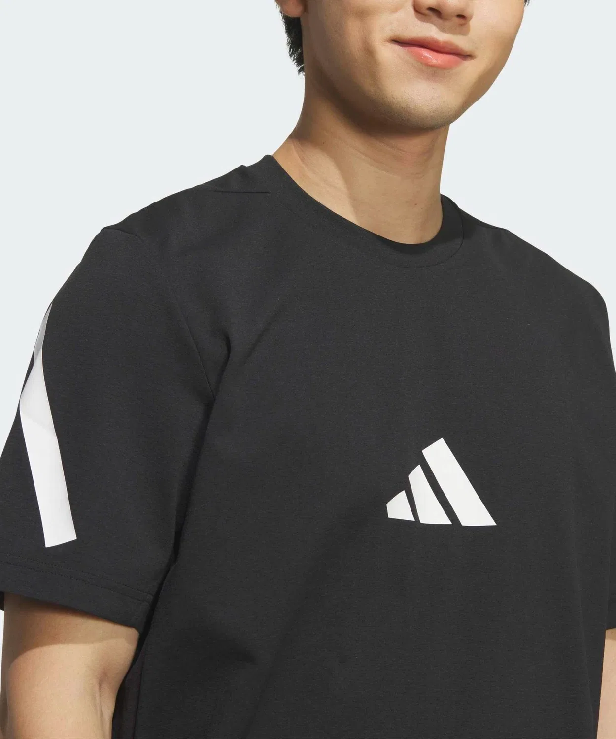 Мужская футболка с коротким рукавом, из быстросохнущего материала, Regular Fit, Z.N.E CARAT Adidas, Black — фото 3