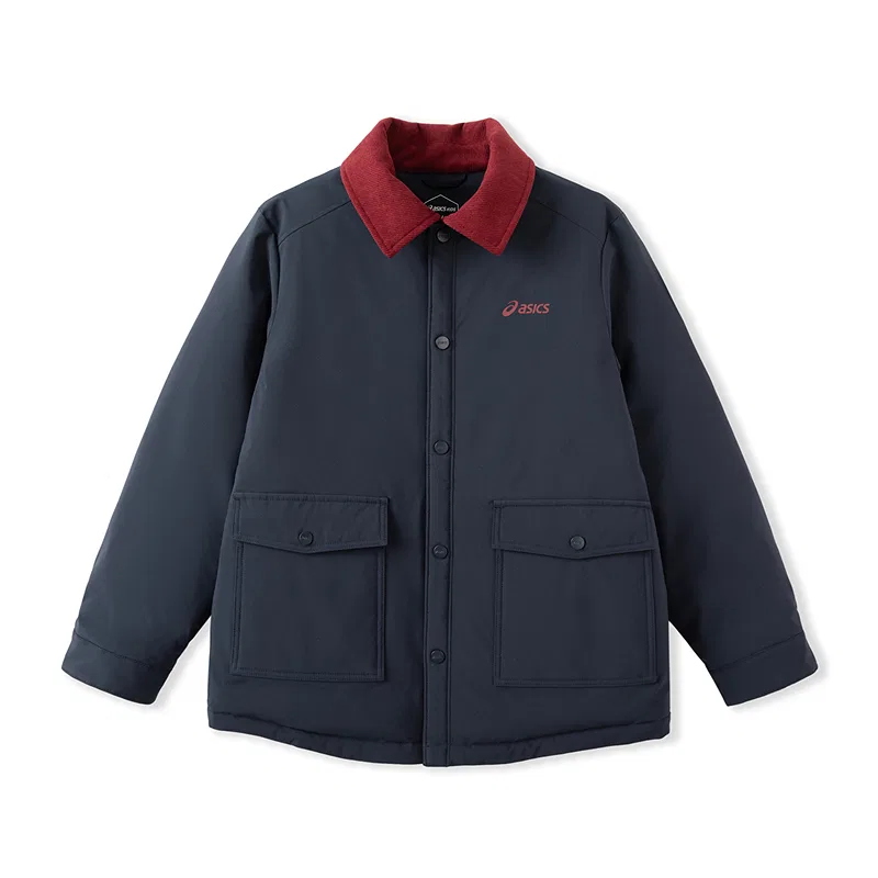 Детское утепленное пальто с лацканами, 81826 Navy Blue, ASICS, Navy Blue