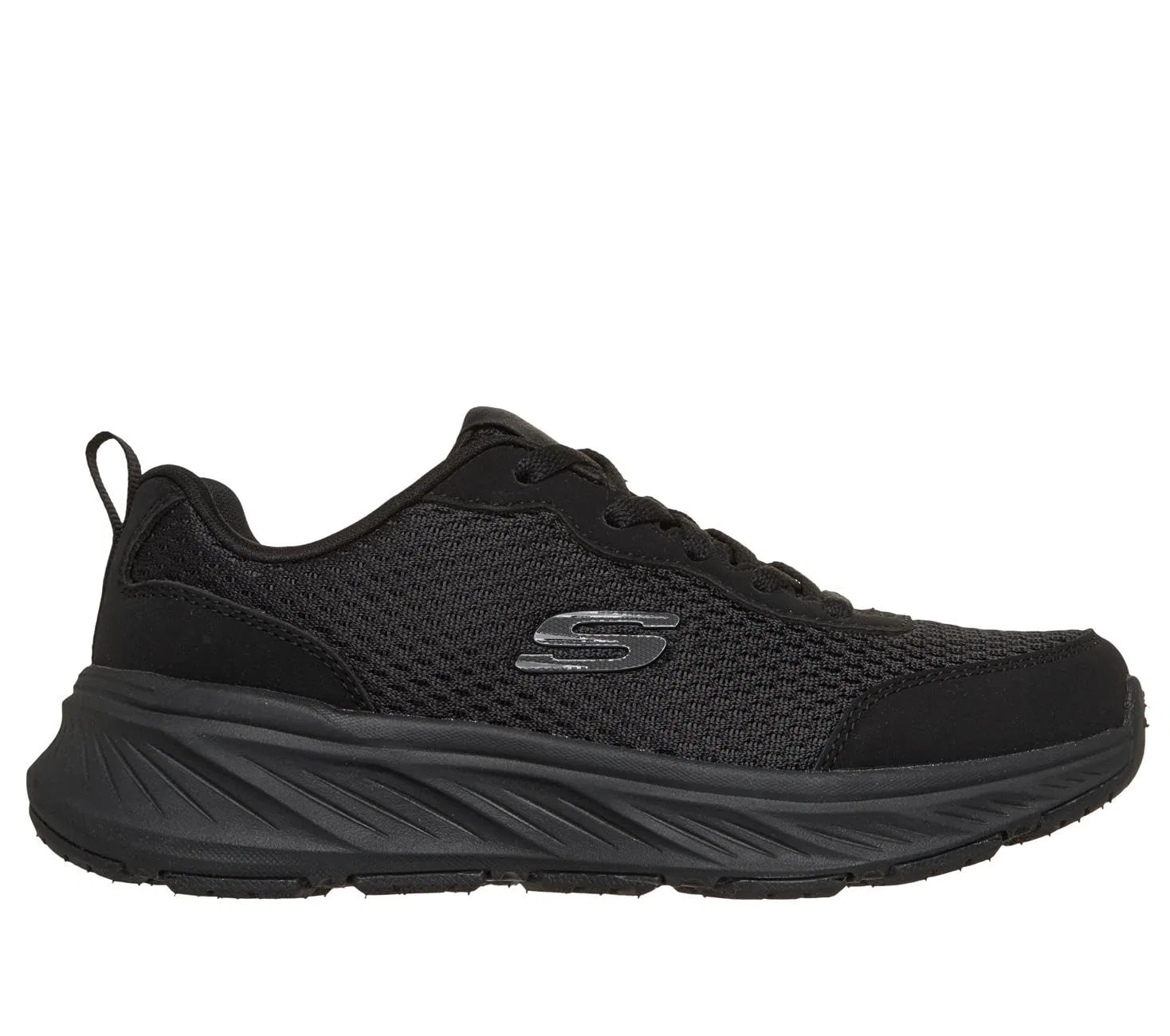 Детские кроссовки для мальчиков Skechers Edgeride Rekze, Black Textile Synthetic Black Trim — фото 4