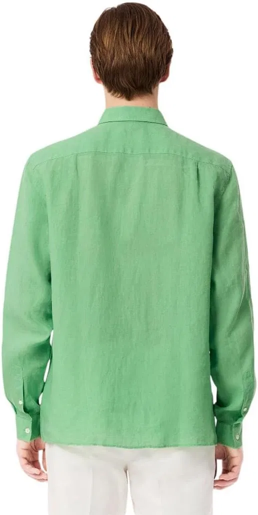 Мужская рубашка из льна, свободного кроя, Lacoste, Liamone — фото 3