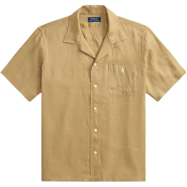 Мужская рубашка классическая SS26 Shirt Classic Version Polo Ralph Lauren, Coffee