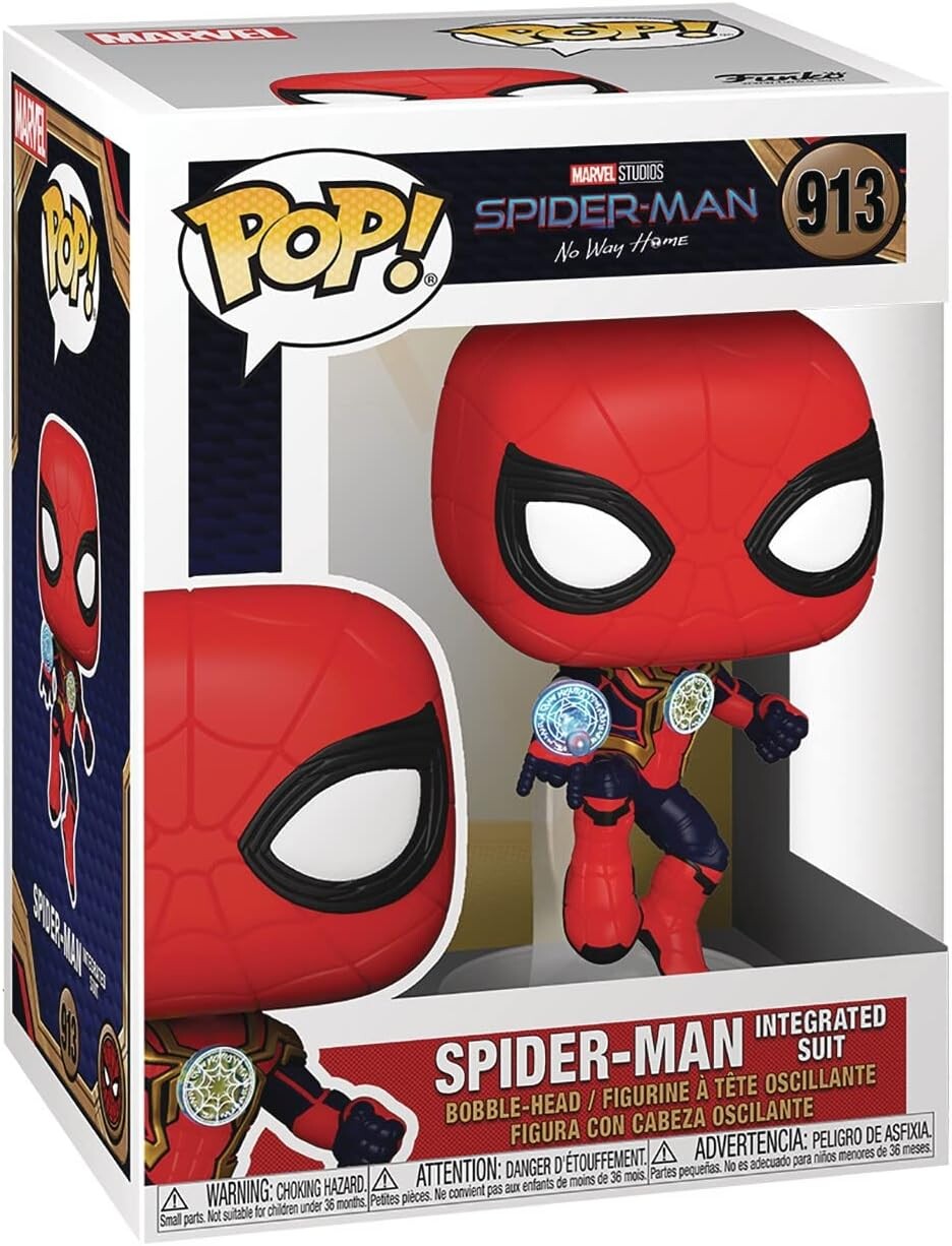 

Фигурка Spider-Man Marvel No Way Home in Integrated Suit Funko Pop! Vinyl Figure (Bundled with Compatible Pop Box Protec