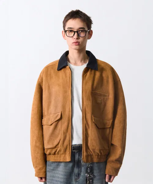 Детский жакет из искусственной замши с эффектом потертости DIMITRI BLACK, Brown — фото 4