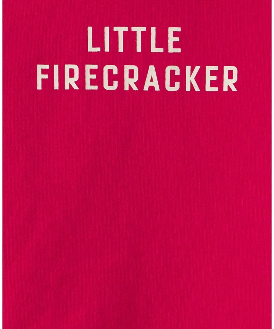 Комплект из топа и шорт с коротким рукавом Little Firecracker Carter's, Red Navy Blue — фото 2