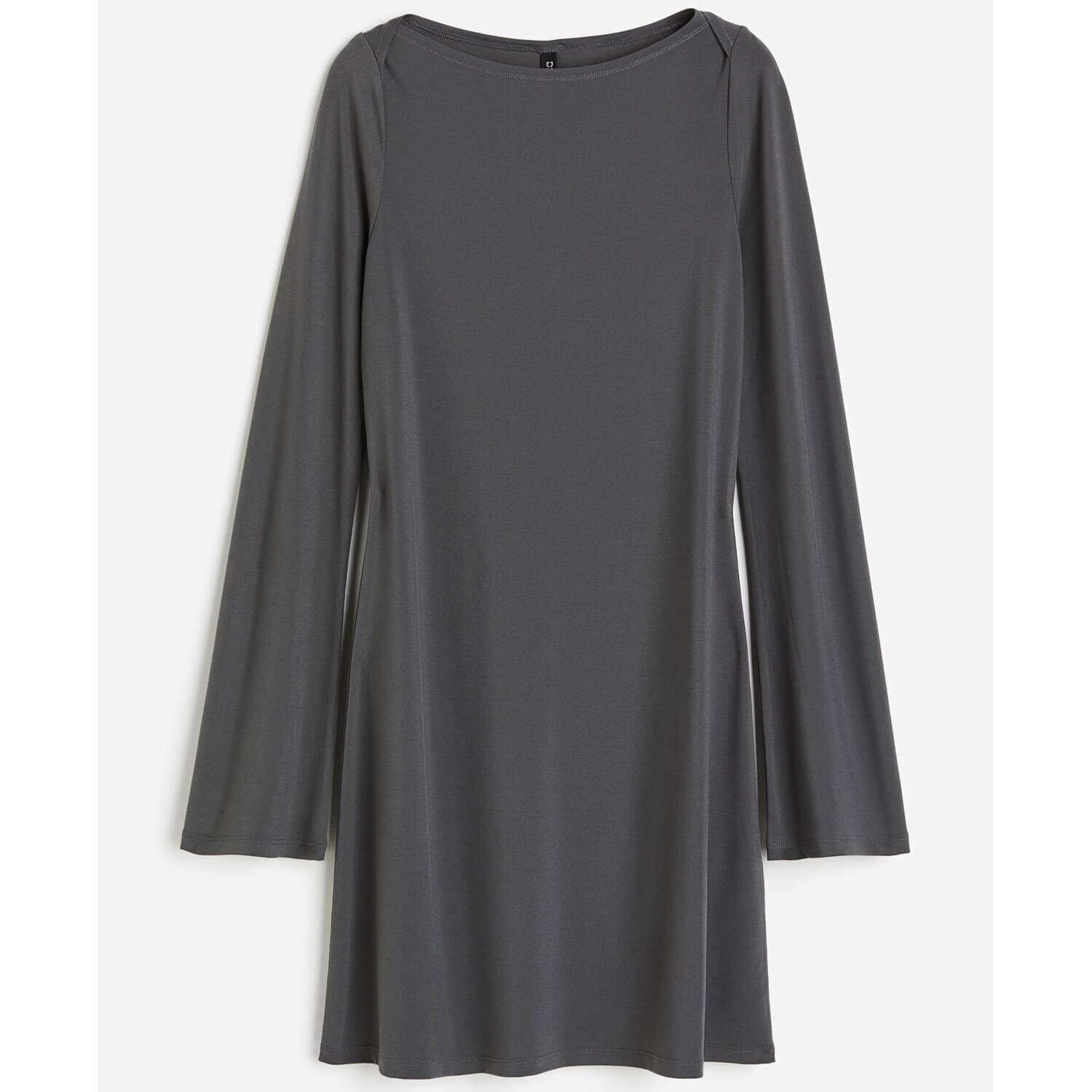 

Платье H&M Jersey With A Boat Neckline, темно-серый