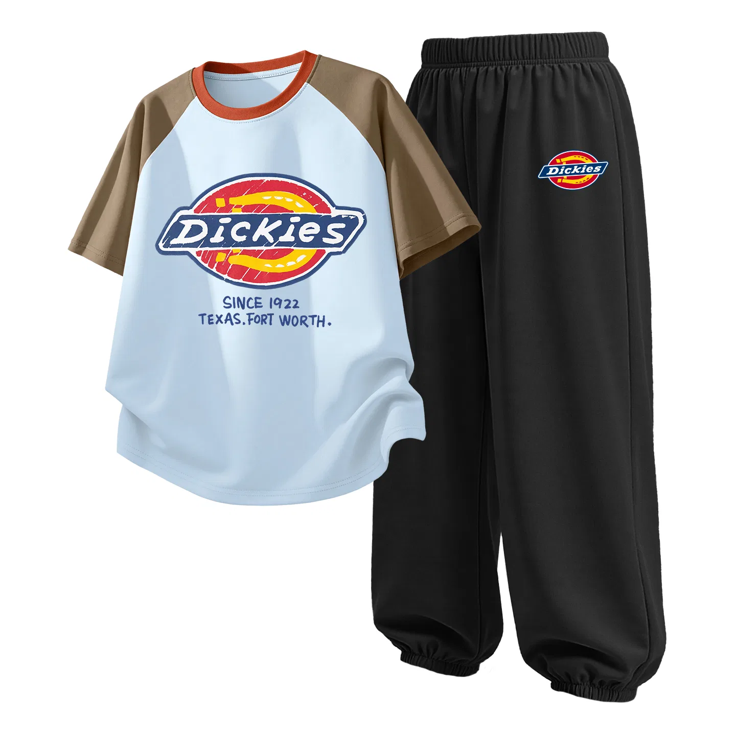 Детский спортивный комплект из 2 предметов Dickies, S Wax Label Coffee Blue+S Label K Black