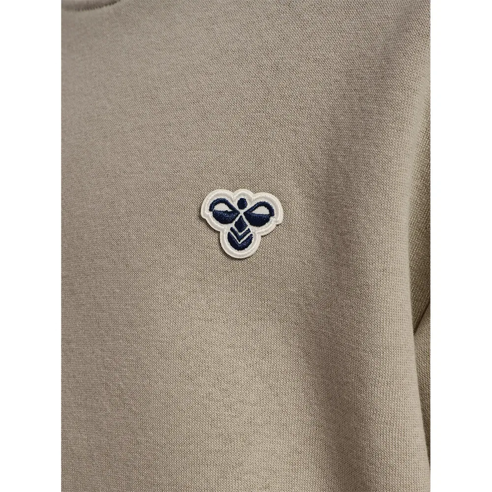 Детский свитшот свободного кроя с вышитым логотипом Bee Hummel, Beige — фото 3