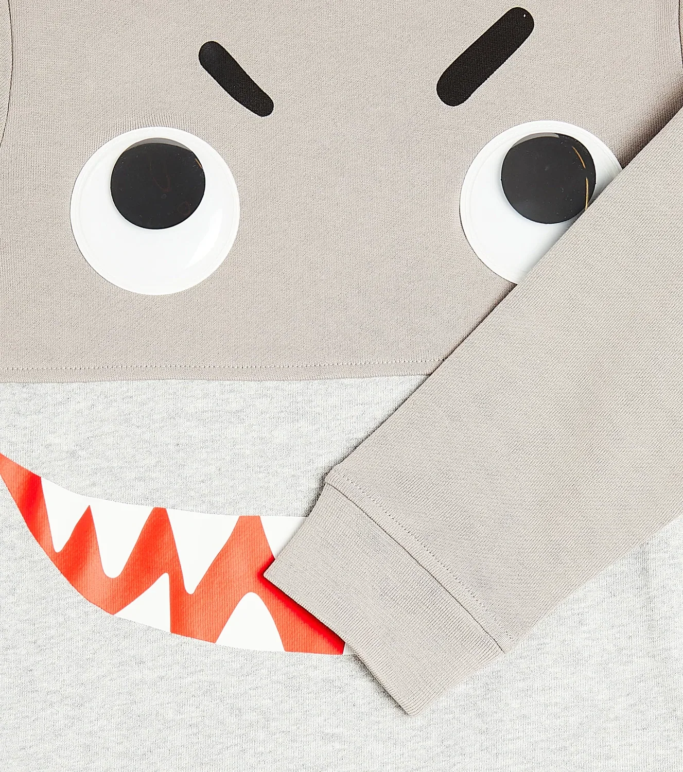 Свитшот хлопковый Stella Mccartney Kids, серый — фото 3