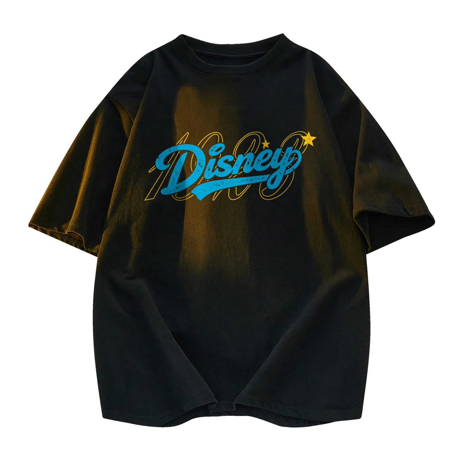 Детская футболка с принтом Disney Unisex Crew Neck Moderate Other, Black Red — фото 3