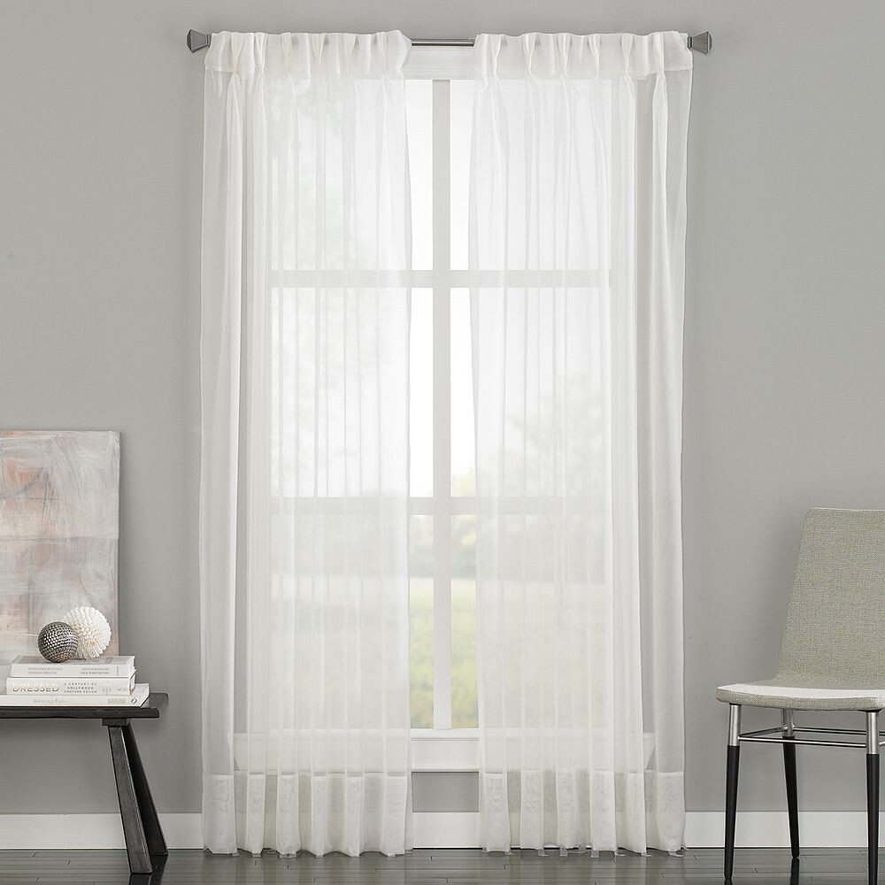 

Оконные шторы Soho Voile Pinch Pleat Window Curtainworks, цвет Oyster