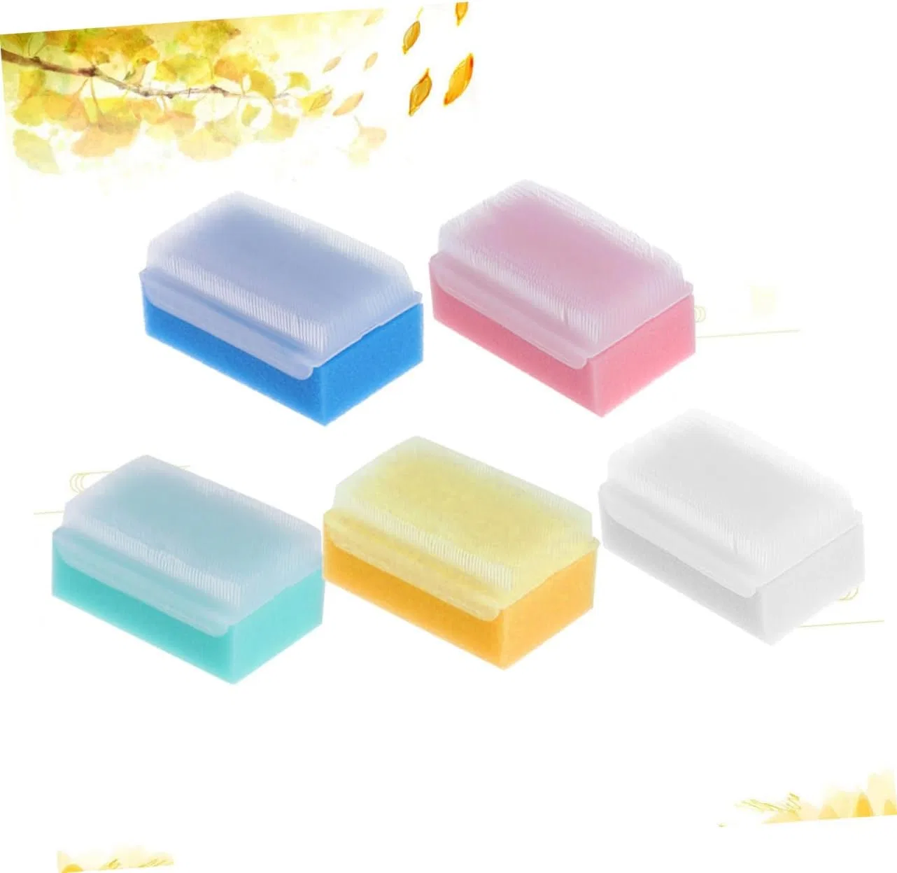 Набор мочалок для душа Sponge Massage Brush, 15 шт, FRCOLOR, мультиколор — фото 3