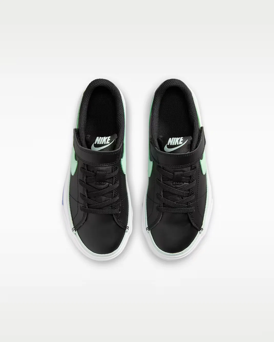 Детская обувь Nike Court Legacy, Black/White/Game Royal/Arctic Green — фото 4