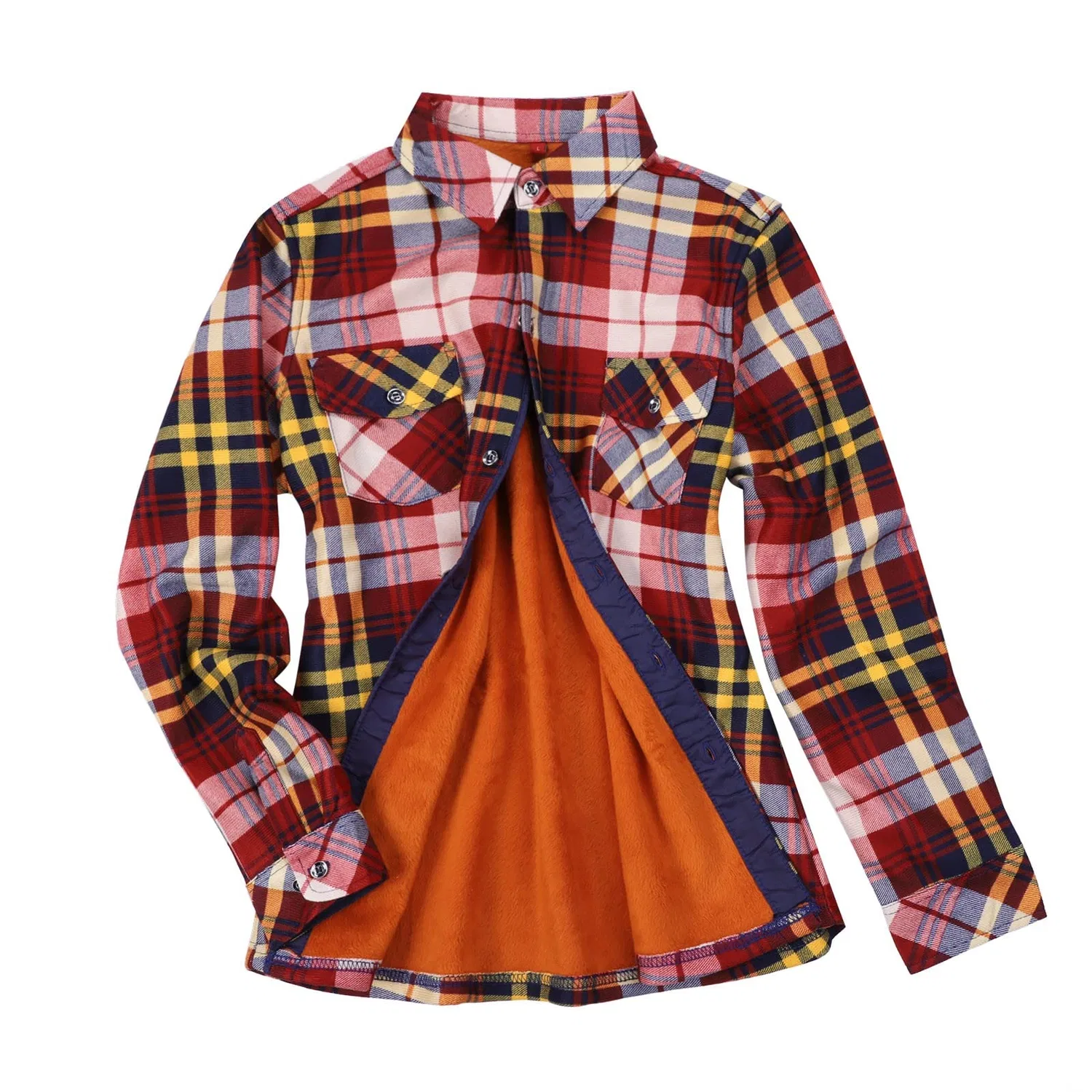 Женская куртка с длинным рукавом Blurred Checked Shirt, B
