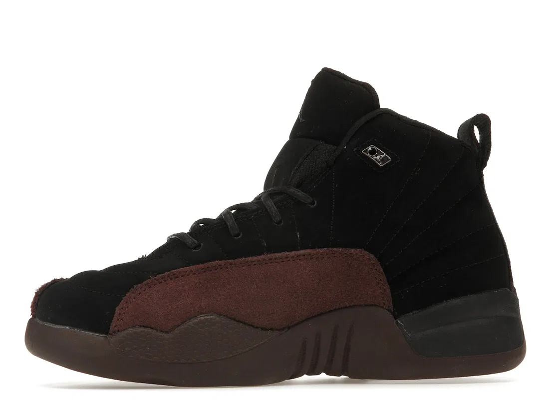 Детские кроссовки Lifestyle Jordan 12 Retro SP Jordan, Black/Black/Burgundy Crush — фото 3