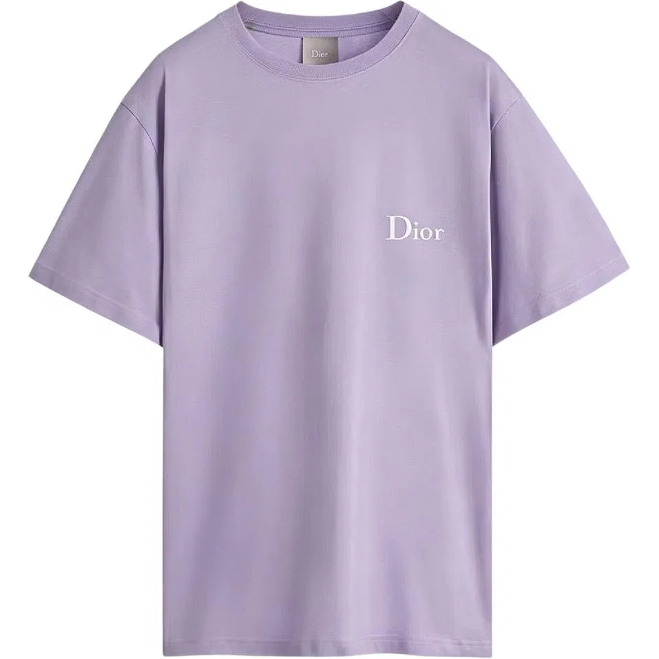 Мужская футболка с круглым вырезом Purple DIOR