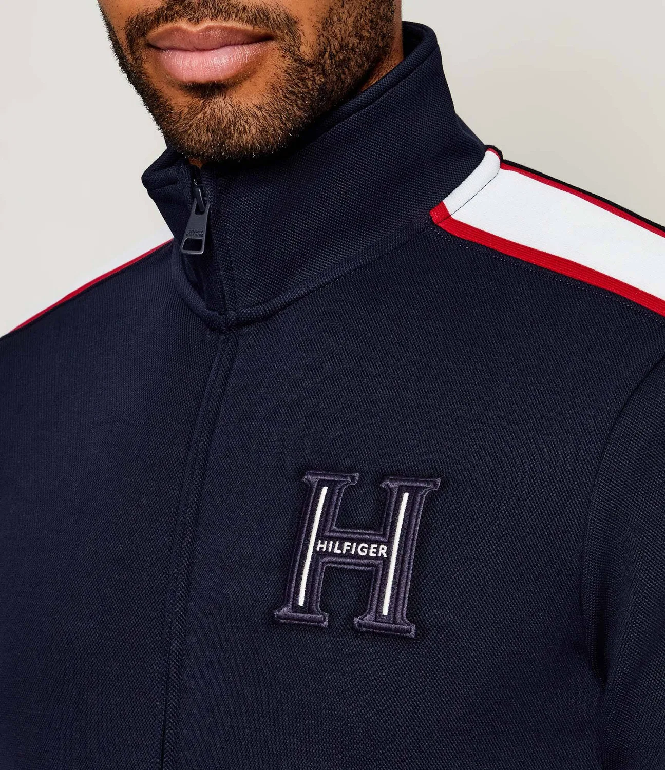 Худи на молнии Tommy Hilfiger, темно-синий — фото 4