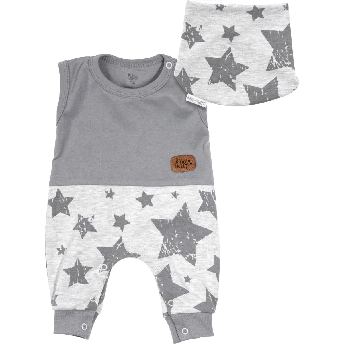 Комплект детский со звездами Baby Sweets, серый