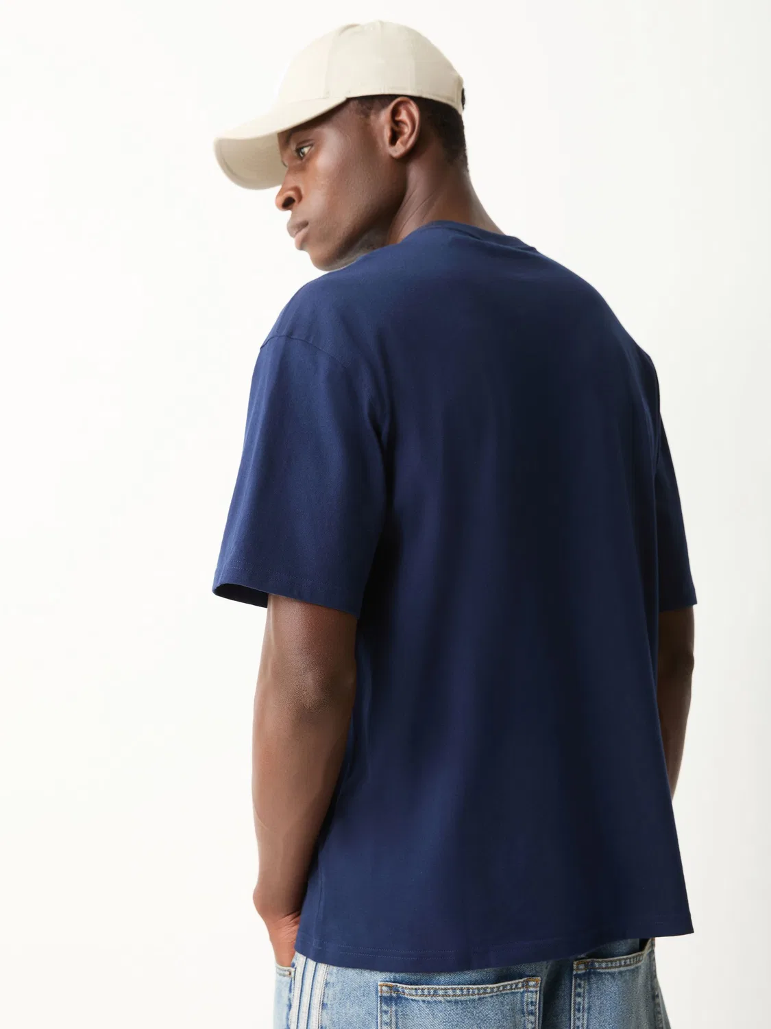 Футболка свободного кроя adidas Originals Essentials, синяя — фото 2