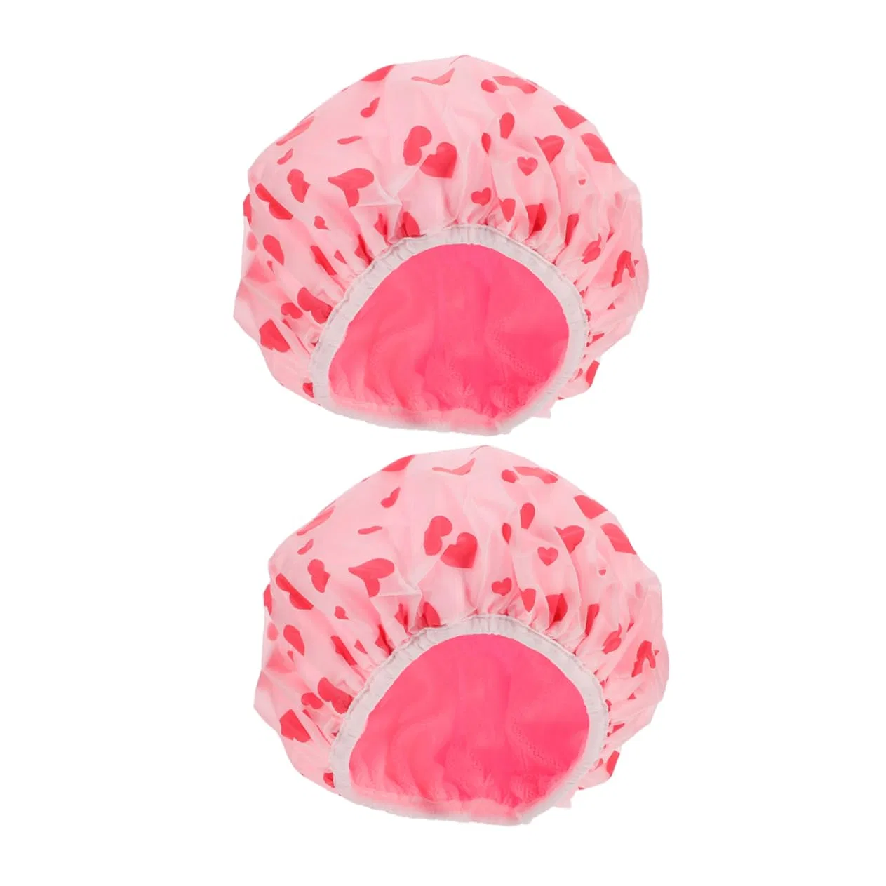 Шапочка для душа с сердечками, HAPINARY, 2 шт, Pink
