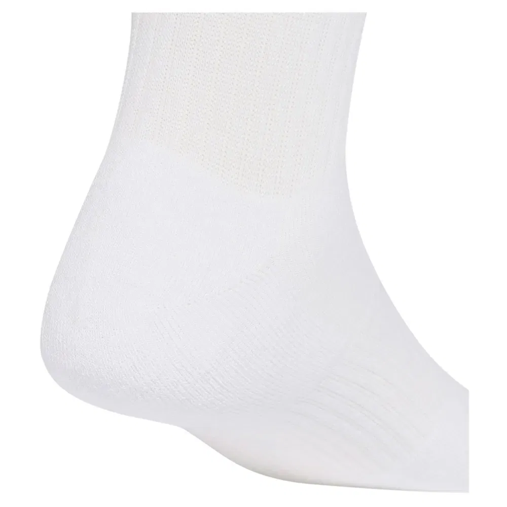 Женские носки с поддержкой свода стопы Adidas 3 Stripes Essentials Cushioned Crew, White — фото 4