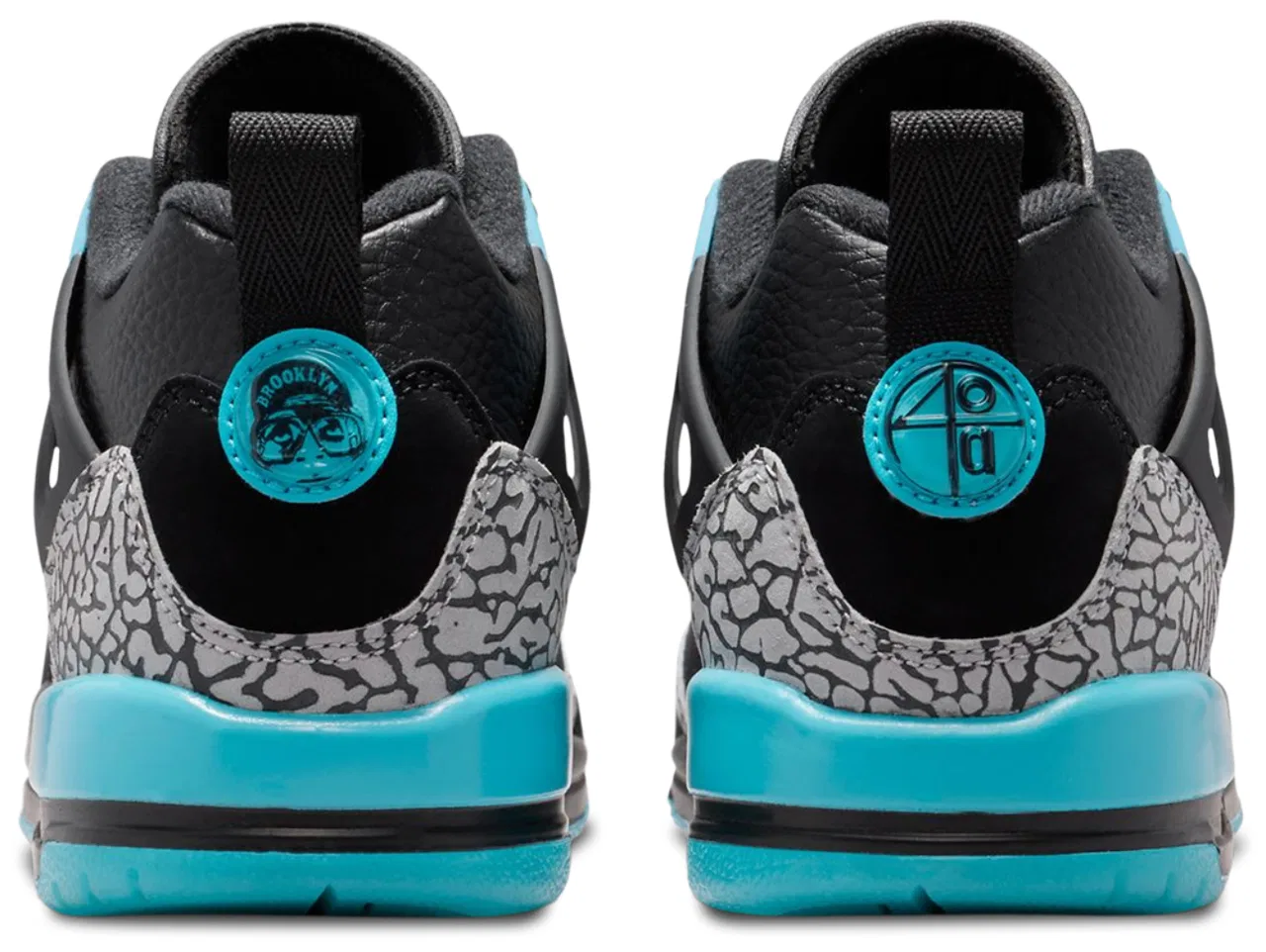 Кроссовки для мальчиков Spizike Low Jordan, цвет Black/Wolf Grey/Gamma Blue — фото 3