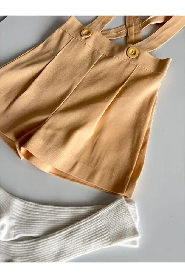 Детский комбинезон для девочек хлопковый Il Mio Bambino, Salmon Color — фото 2