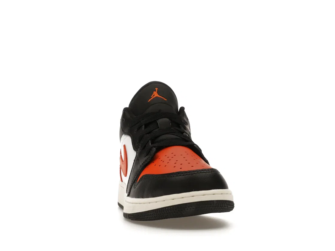 Детские кроссовки Lifestyle с принтом Jordan 1 Low Shattered Backboard Alternate Jordan, Black/White/Sail/Starfish — фото 2
