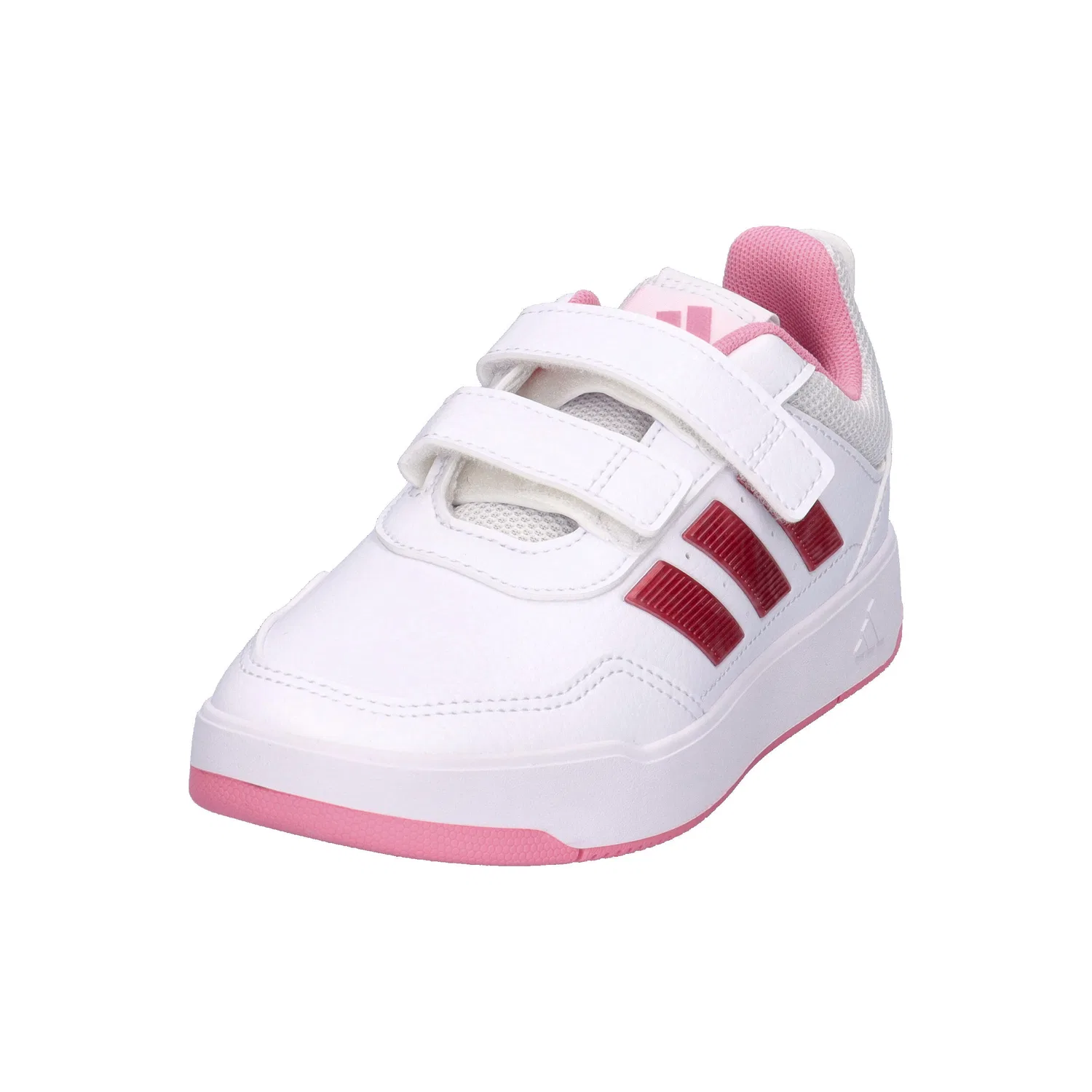 Детские кроссовки с липучками Tensaur Sport 3.0 CF K Adidas, Weiss Rosa Grau — фото 4