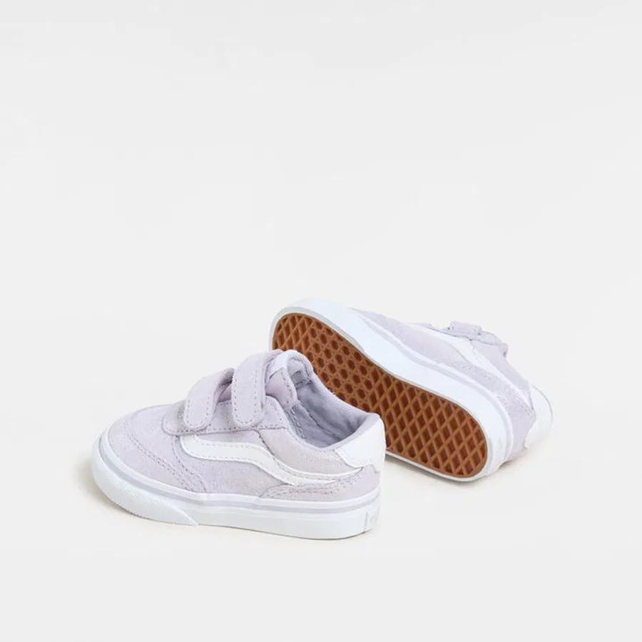 Кроссовки детские с липучкой Brooklyn Ls V Vans, Фиолетовый — фото 4
