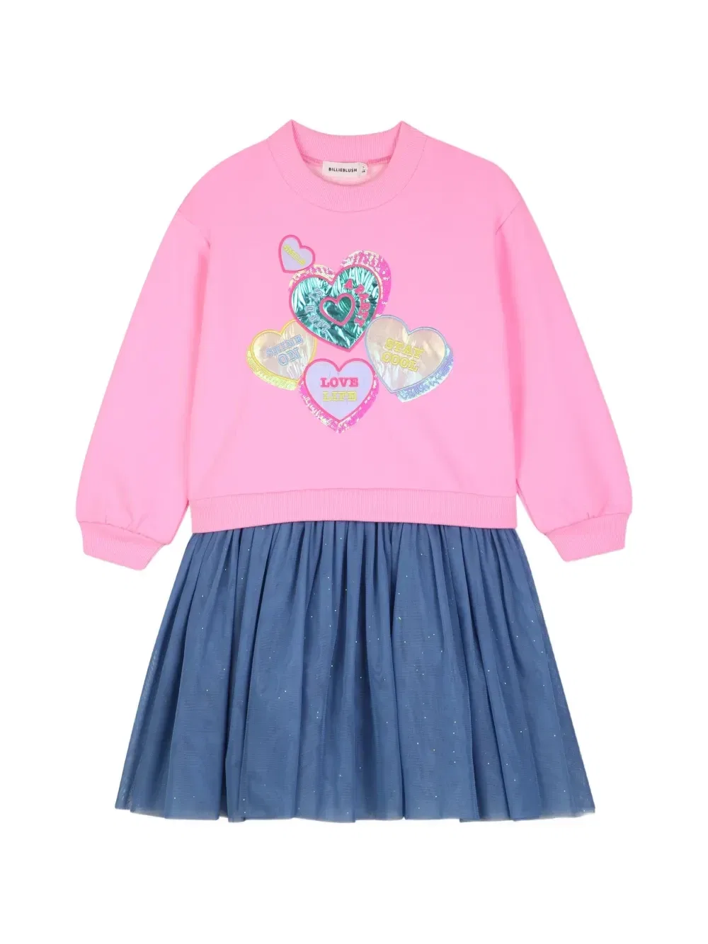 Платье из тюля с пайетками Billieblush, розовый