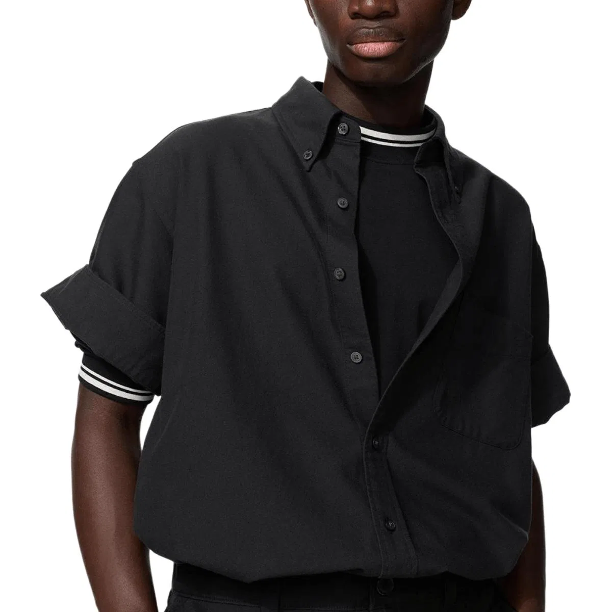 Рубашка Francesco Risso, Black, UNIQLO