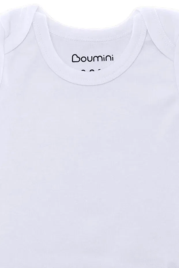 Детское боди с коротким рукавом Boumini, White — фото 2