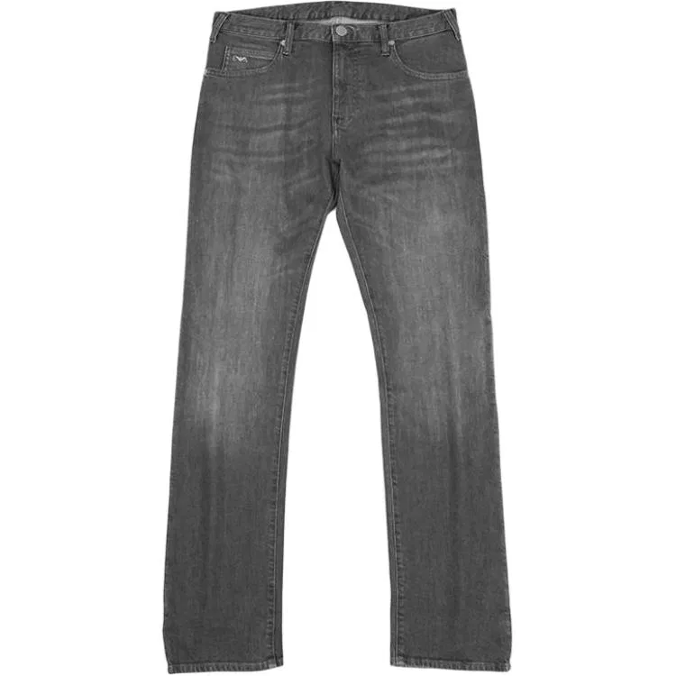 Мужские джинсы прямого кроя Gray Emporio Armani, Серый