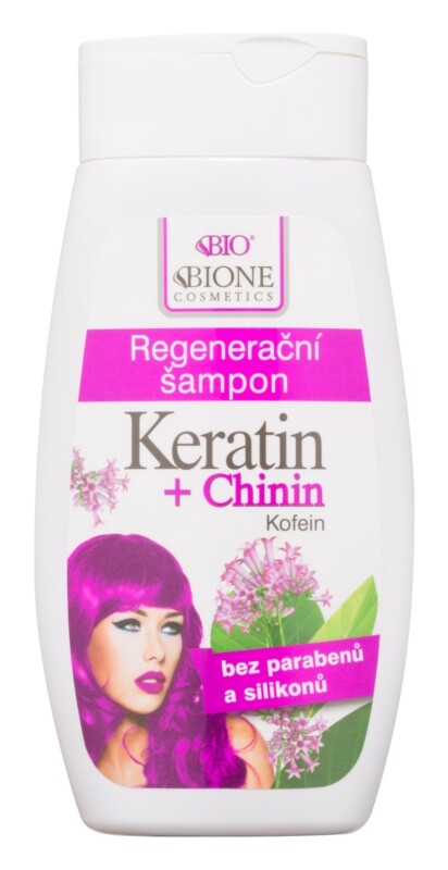 

Регенерирующий шампунь Bione Cosmetics Keratin + Chinin