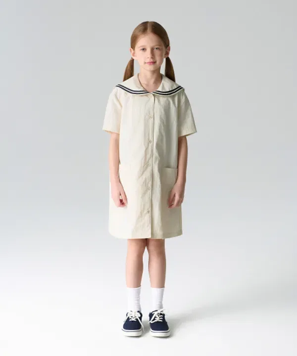 Платье из нейлона Sailor, Musinsa Standard Kids, кремовый