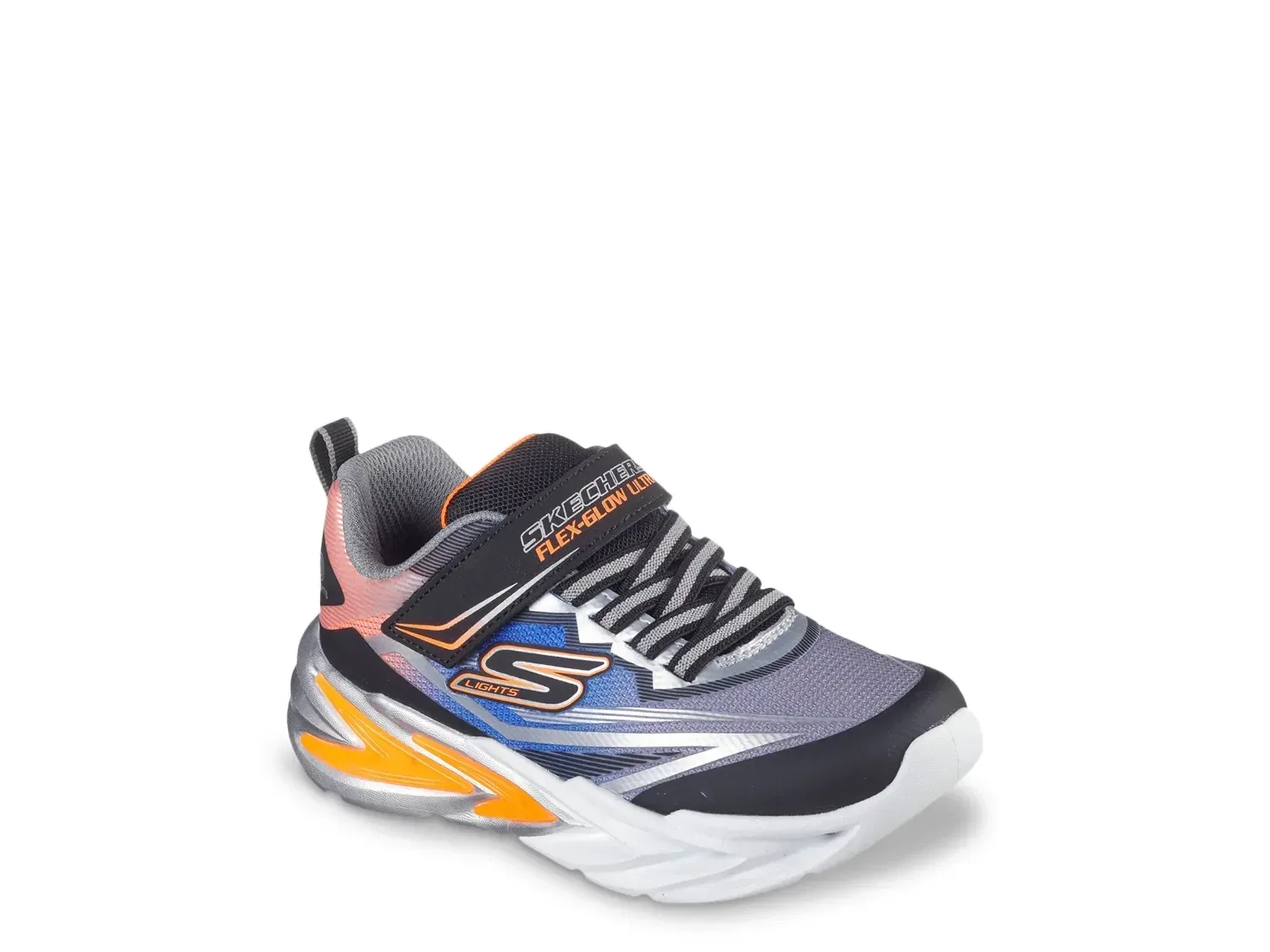 Кроссовки детские с подсветкой Flex-Glow Ultra, Skechers, серый/мультиколор