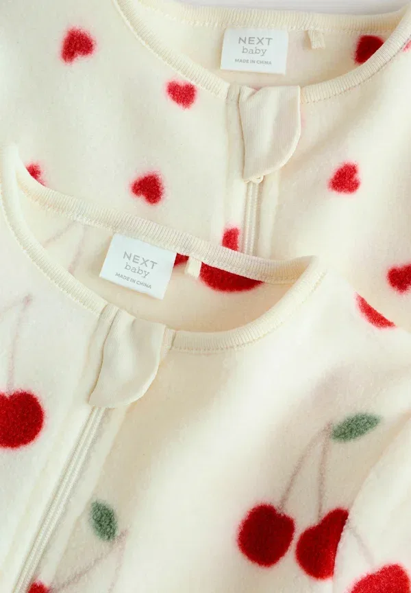 Пижама Food, Regular fit - 2 pack - sleep suit Next, red, красный — фото 4