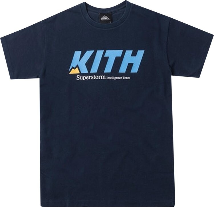 

Футболка Kith Peak Tee 'Navy', синий