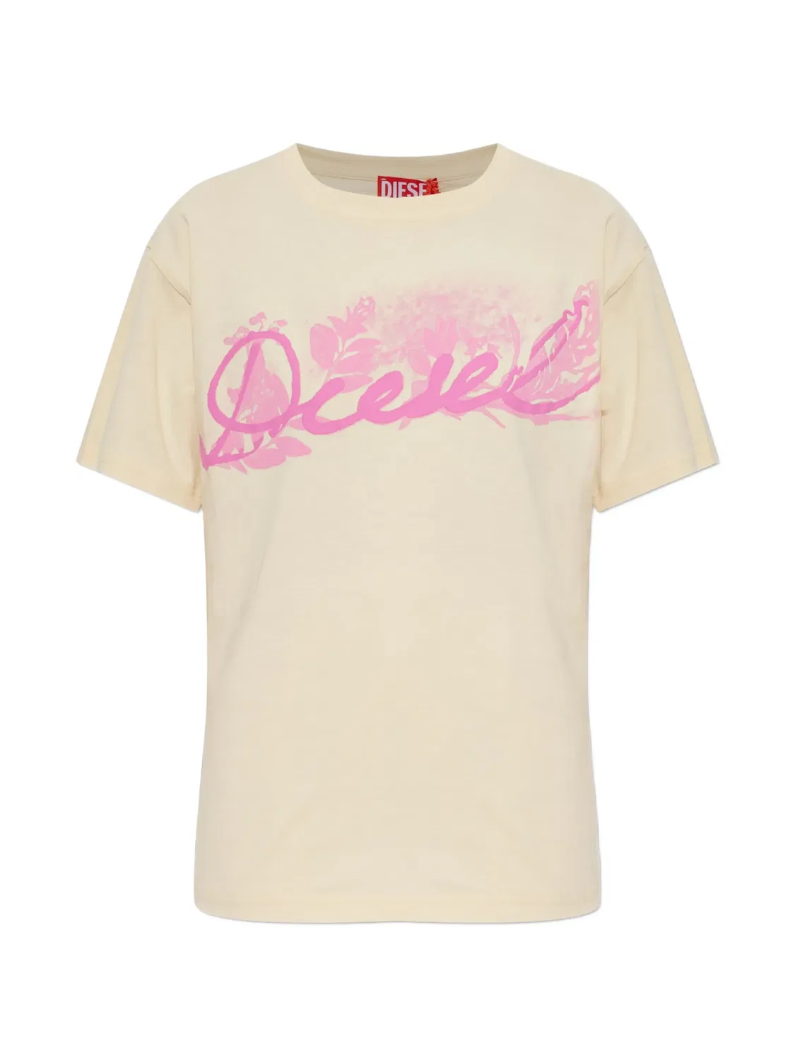 Футболка с логотипом Diesel, желтый